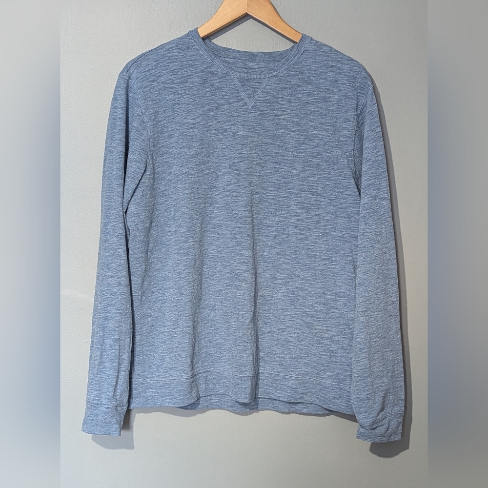 Banana Republic‎ Blue Heathered Long Sleeve Crewneck Sweater Women's Medium